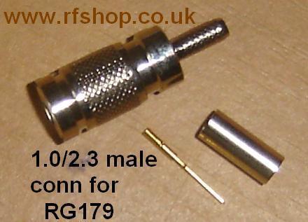 1.0/2.3-0.9-01-L-TGN, Male Plug, RG179-0
