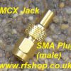 JyeBao Adapter - SMA Plug (Male pin) to MCX Jack (Female pin) AD-A3D8-0