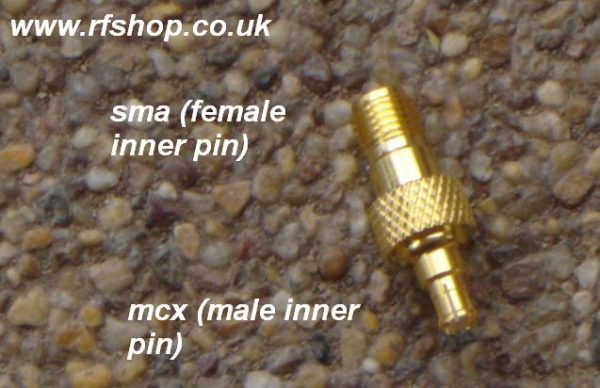 Adapter - SMA Jack (Female pin) to MCX Plug (Male pin) CH-AJ-MCXP-0