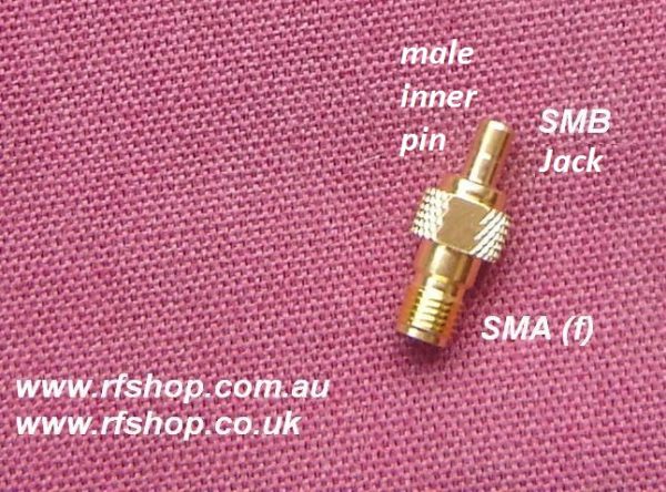 JyeBao Adapter - SMA Jack (Female pin) to SMB Jack (male pin) AD-A8S8-0