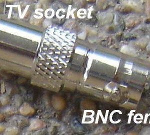 Adapter - BNC Jack (Female pin) to Belling Lee TV Plug (Male pin) CH-BJ-BLP-0