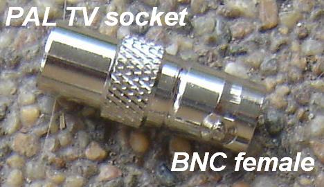 Adapter - BNC Jack (Female pin) to Belling Lee TV Plug (Male pin) CH-BJ-BLP-0