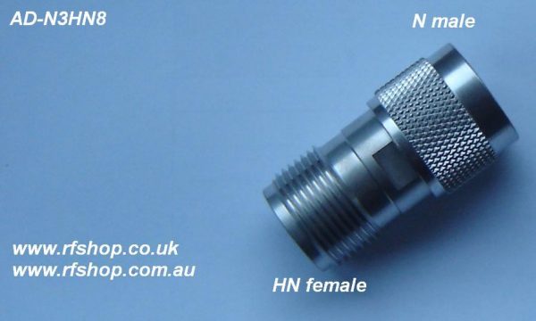 Adapter - N Plug (Male pin) to HN Jack (Female pin) AD-N3HN8-0