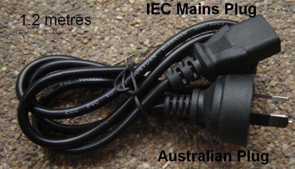 Mains Lead Australian Plug to IEC Plug-0