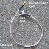 BNC to Microdot connector cable assembly , RG316,1.5mtrs, 5 ft-0