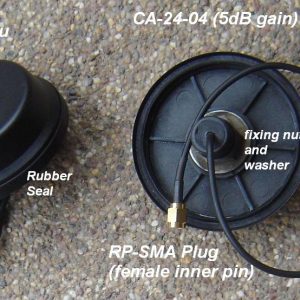 2.45GHz Wireless Ceiling Aerial Antenna RP-SMA Connector, Black, 5dBi gain-0