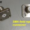 SMA , connector, female, field replaceable, stainless steel-0
