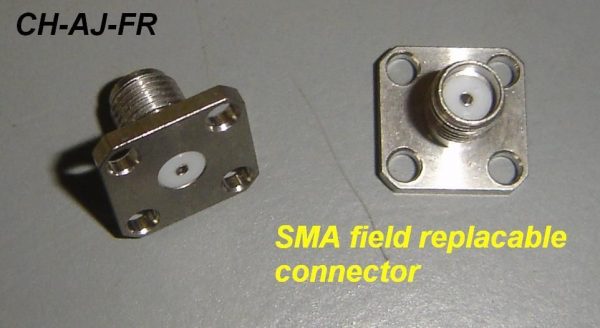 SMA , connector, female, field replaceable, stainless steel-0
