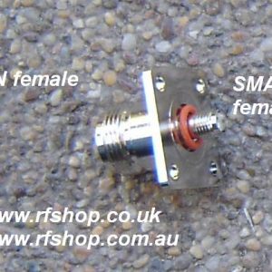 CH-AJ-NJ-4H-FL, adaptor, sma female, n female, 4 hole, 25.4 mm flange-0