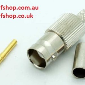 Coaxial Connector BNC jack, female inner pin, RG58, LMR195, Crimp,CH-BJ-58-0