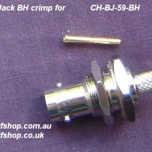BNC Bulkhead Jack (Female pin) suit RG59 CH-BJ-59-BH.-0