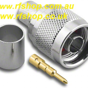 Coaxial, N connector Plug, N male, fits LMR400, Crimp, CH-NP-400-0