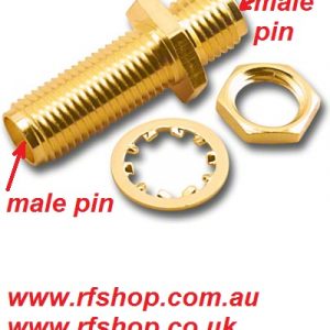 SMA JACK RP TO SMA JACK RP Bulk Head-0