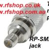 Adapter - RP SMA Jack (Male pin) to TNC Plug (male pin) CH-RAJ-TP-0