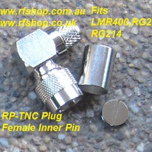 TNC Connector, RP, Crimp, Right Angle, LMR400, RG213, RG214-0