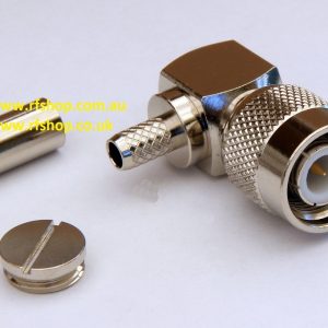 TNC Plugs, RA,male pin,Cmp, Fits RG58, LMR195, LMR200-0