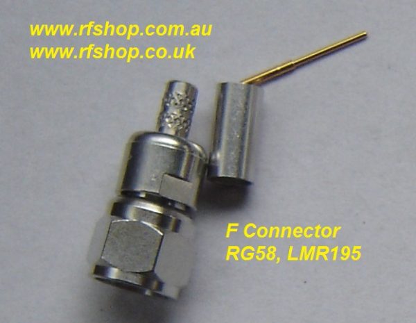 F3100A-0058 , F connector, male, RG58-0