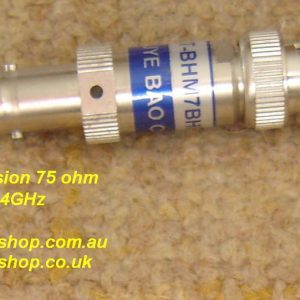 JyeBao BNC Attenuator, 2 Watt, Precision, DC-4GHz, 6dB, 75 ohms FAT-BHM7BHF7T4G2W6-0