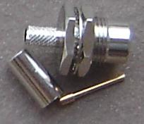 FME Bulkhead Plug (Male pin) suit RG58/LMR195 CH-FMEP-58-BH-0
