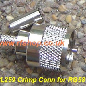 UHF Plug (Male pin) suit RG58, LMR195 (M3100-0058)-0