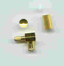 MCX3100-9058, MCX connector, male pin, RG316 , RA, Crimp-0