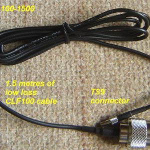 N Plug to TS9 Plug, Straight, 100 Series Cable, 1.5 mtres N30TS9-100-1500-0