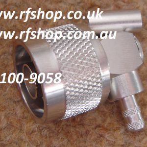 N Plug, male, LMR195, RG58, LMR200 Crimp, RA, CH-NP-58-RA-0