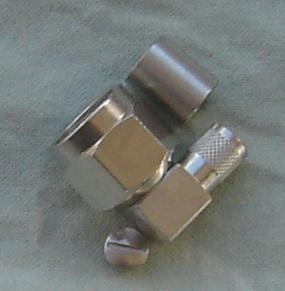 N3100A-9L400, N connector, male pin, RA, LR400, crimp-0