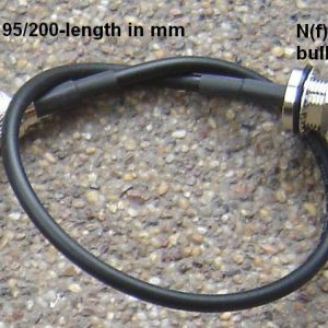 N85T60-195/200-700, RP-TNC (female pin), N female pin(BH), 195/CDR200 Cable, Loss at 2.45 GHz < 0.7dB, Length = 700mm-0
