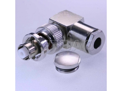 Coaxial connector, SHV Plug, RG59, Right Angled,