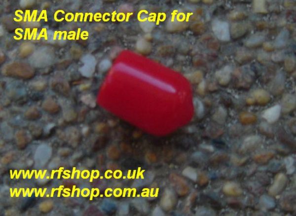 Plastic Cap SMA fits plug (male) SMA30DP-RED-0