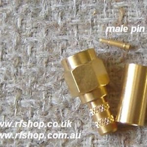 Which connector fits which cable? - RFShop UK - Explore essential RF components including SMA, BNC, N-Type, MMCX, and Microdot connectors — plus made‑to‑order coaxial cable assemblies. Same‑day dispatch on stocked items; 2–4 day builds for small runs. SMA Connector, RG58, reverse (left hand) thread, male pin SMA3100RS-0058-0