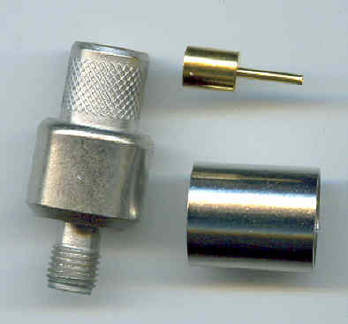 SMA8100-L400, SMA Connector, LR400, conventional fem pin, panel mount-0