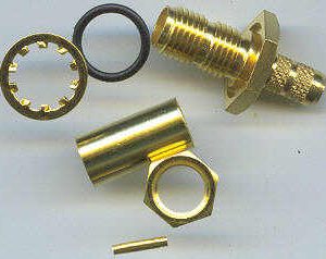 SMA8105-0058, SMA Connector, RG58, conventional fem pin, panel mount-0