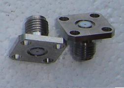 SMA,conv fem pin,4 hole, 0.9mm pin field rep SMA8F46C-0036-0