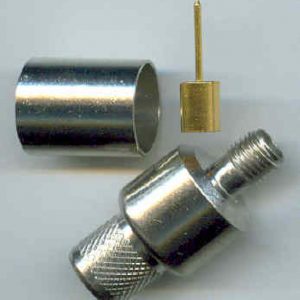 SMA9100-L400, SMA Connector, male pin RP, LR400, crimp-0