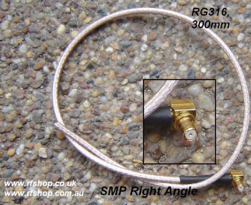 SMP Connector / cable assembly , RG316, 300mm-0