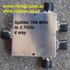 SP-0727-03, 700MHz to 2.7 GHz 4 way Splitter, N(f) conns-0