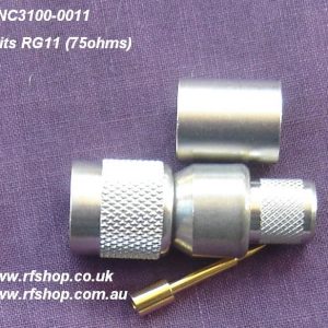 Which connector fits which cable? - RFShop UK - Explore essential RF components including SMA, BNC, N-Type, MMCX, and Microdot connectors — plus made‑to‑order coaxial cable assemblies. Same‑day dispatch on stocked items; 2–4 day builds for small runs. TNC connector, male pin, RG11, crimp-0