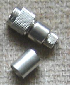 TNC connector, male pin, LMR400, crimp, EZ-400-TM equiv TNC31EZ-L400-0