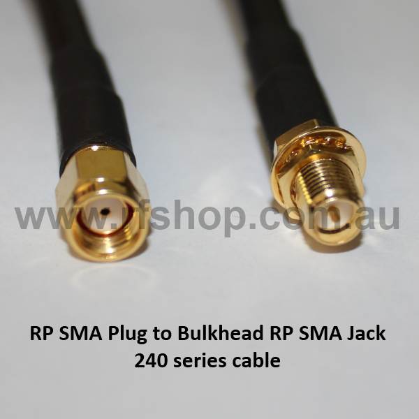 RP SMA Extension Lead, 240 series cable, 10m A60A95-240-10000-0