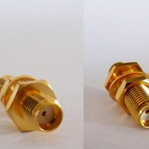 AD-A8A8-BF, Adaptor SMA fem pin - SMA fem pin Bulkhead-0