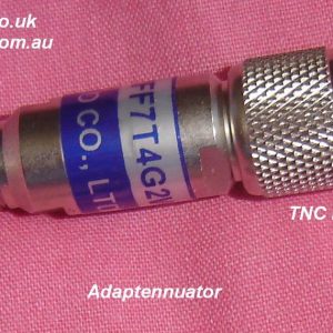F fem to TNC male Adapter/Attenuator Adaptenuator, 2 Watt, up to 4GHz, 3dB, 75 ohms FAT-TM7FF7T4G2W3-0