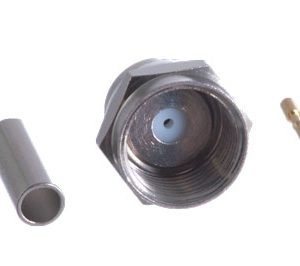F Plug (Male) Connector, Crimp, fits RG179 75? F3100-0179-CH-0