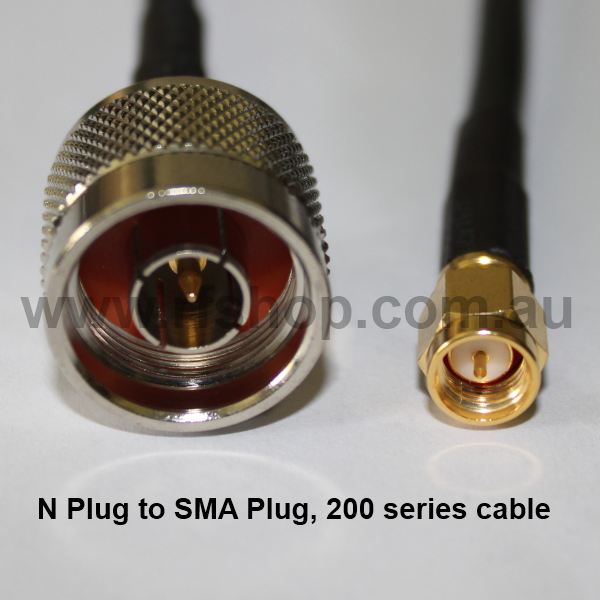 N Plug to SMA Plug, 200 series cable, 350mm N30A30-200-350-0
