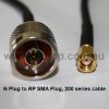 N Plug to RP SMA Plug, 200 series cable, 2m N30A60-200-2000-0
