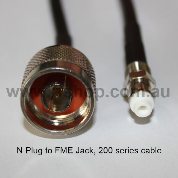 N Plug to FME Jack, 200 series cable, 4m N30FME80-200-4000-0