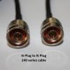 N Plug to N Plug, 240 series cable, 10m N30N30-240-10000-0