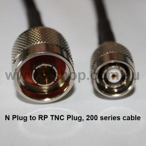 N Plug to RP TNC Plug, 200 series cable, 2m N30T60-200-2000-0