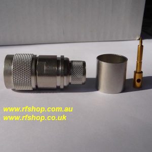 Which connector fits which cable? - RFShop UK - Explore essential RF components including SMA, BNC, N-Type, MMCX, and Microdot connectors — plus made‑to‑order coaxial cable assemblies. Same‑day dispatch on stocked items; 2–4 day builds for small runs. JyeBao N Plug (Male pin) suit LMR600 N3100-L600-0